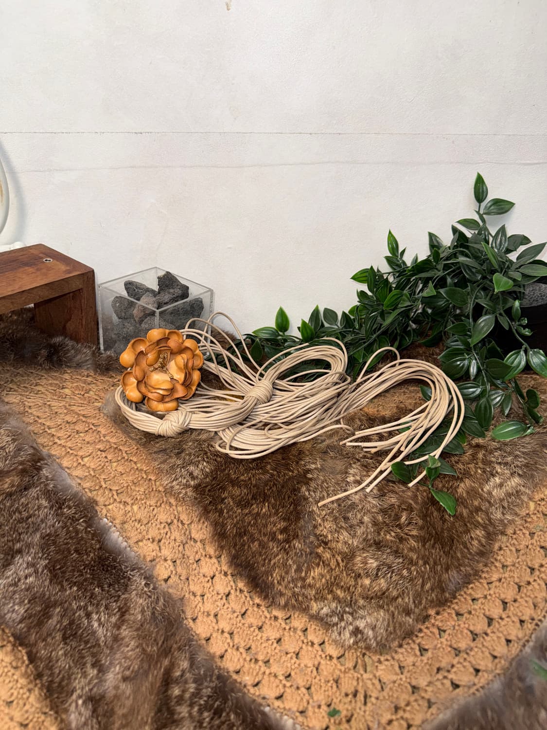 Bohemian flower corsage knotted strap 벨트 상품이미지1