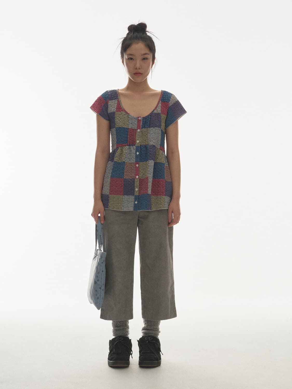 코이세이오 카프리 팬츠 라이트그레이 상품이미지7