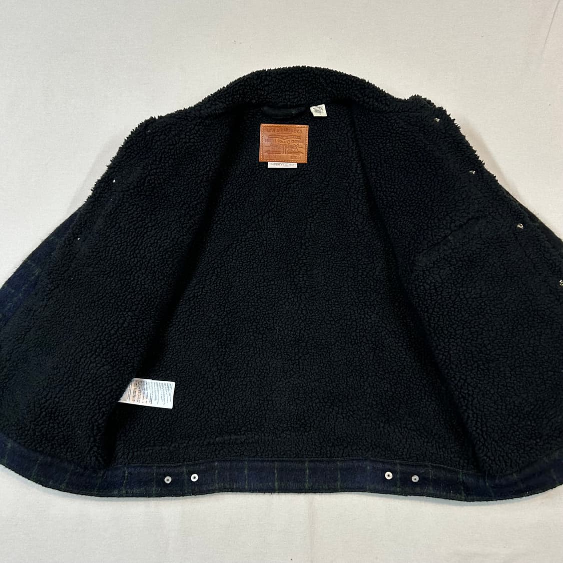 M) 리바이스 프리미엄 체크 쉐르파 트러커 자켓 상품이미지5