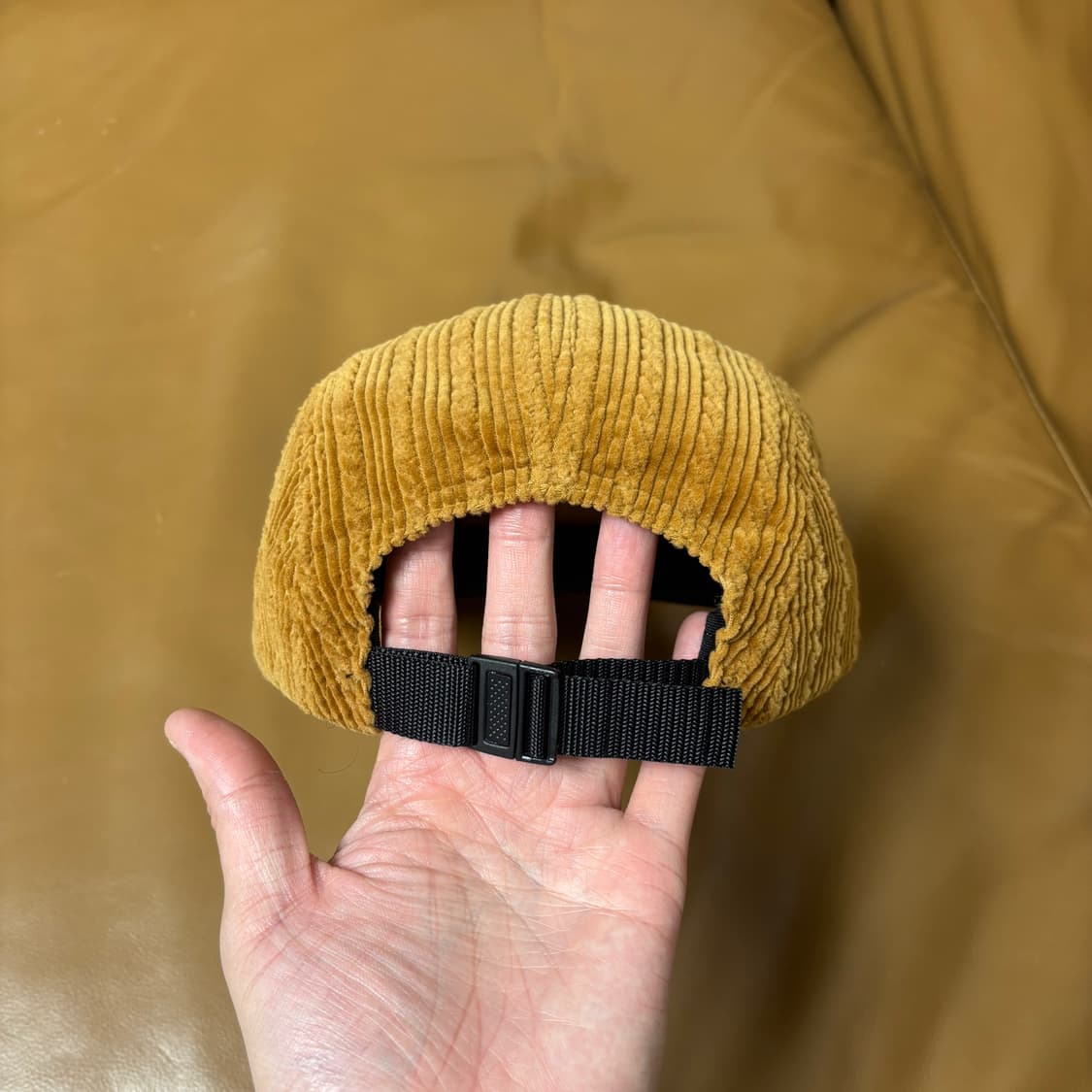 슈프림 캠프캡 모자 박스로고 코듀로이 탄 상품이미지7