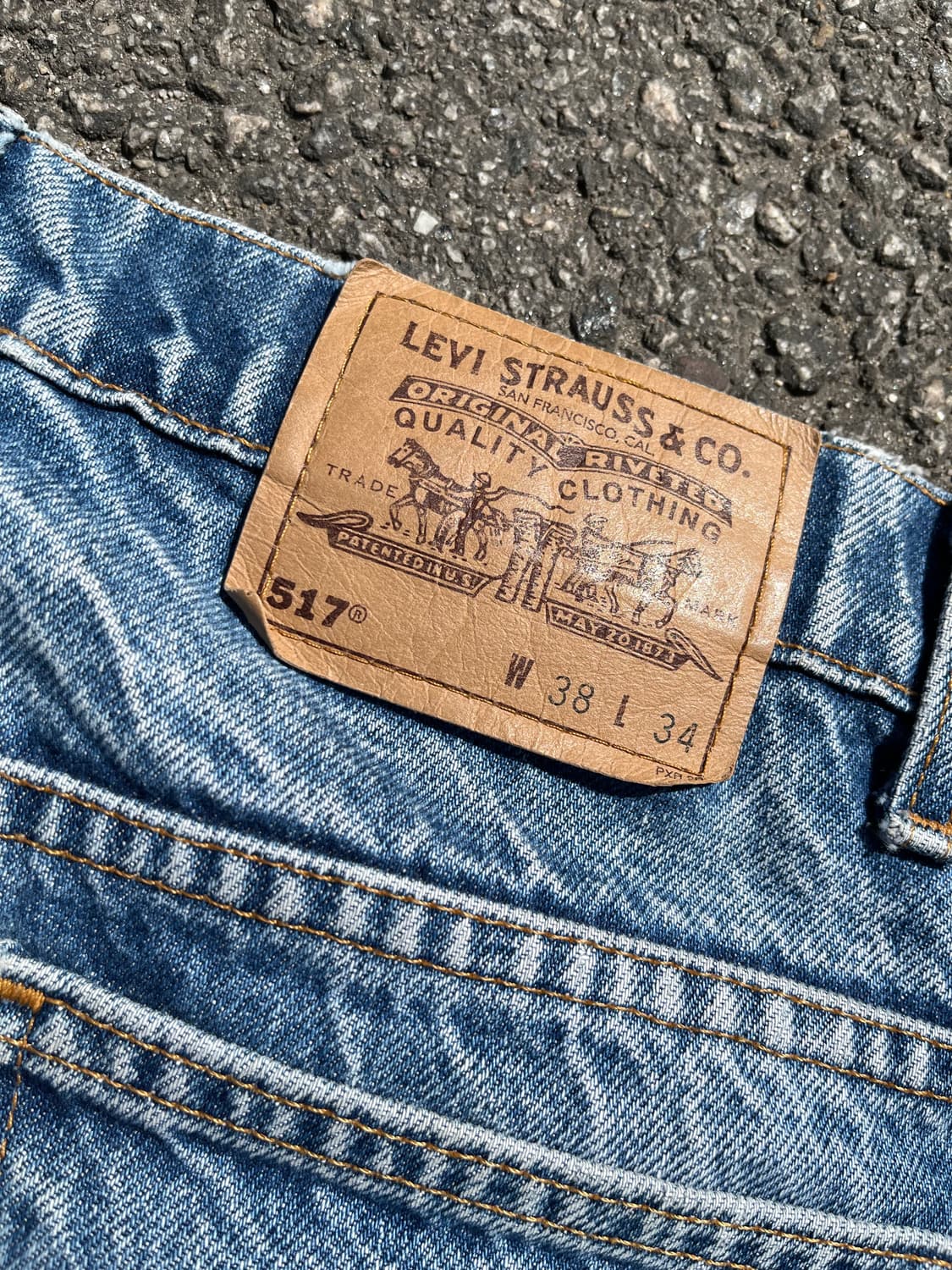 36) 1990s Levis517 USA Orange Tab Jeans 상품이미지4