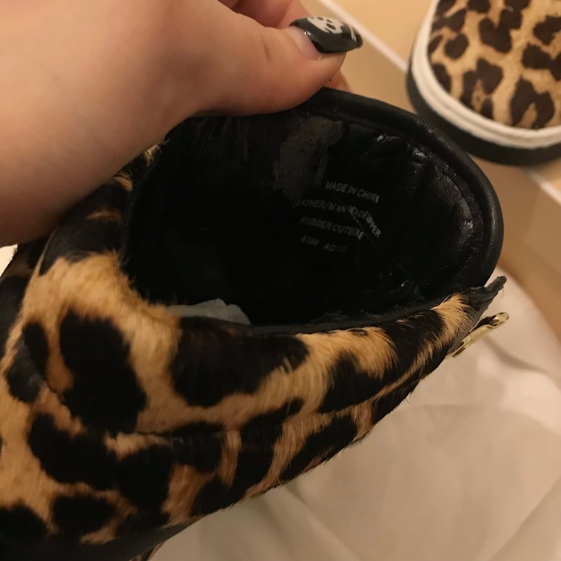 Michael Kors 마이클코어스 레오파드 퍼 레더 금장 하이탑 상품이미지7