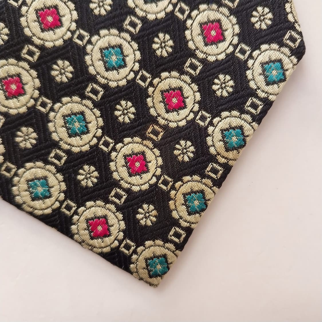 크리스찬 디올 실크 네이비 패턴 넥타이 9.3cm A등급 K1572
 상품이미지9