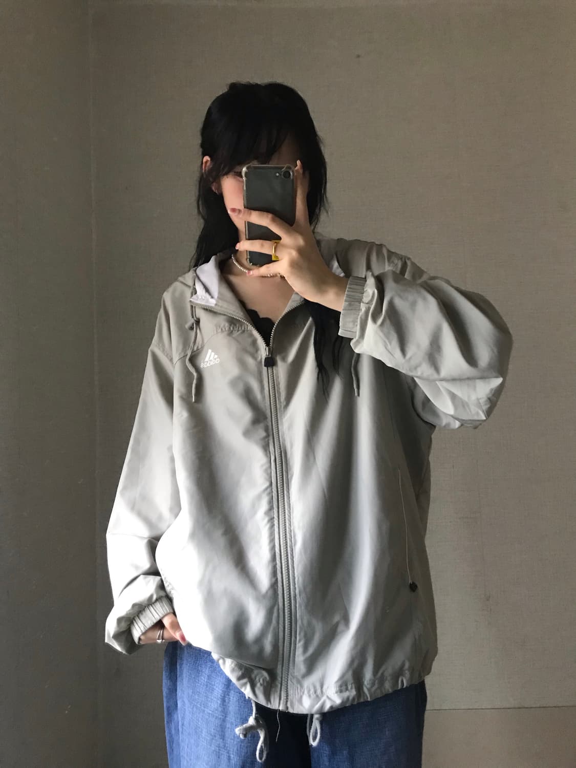 아디다스 90s 뮤트카키 바람막이 상품이미지4