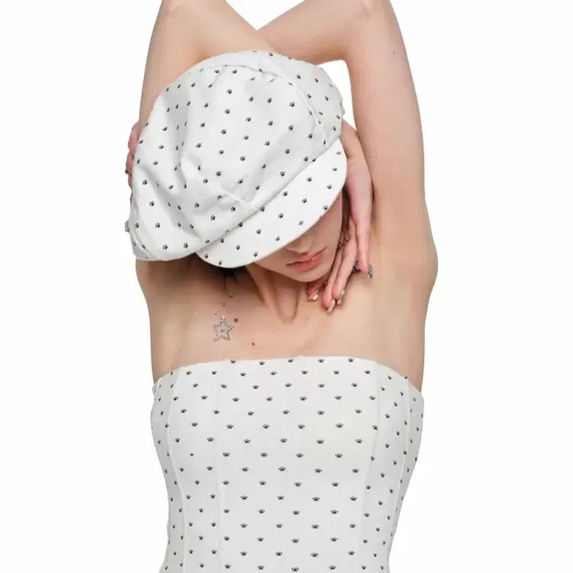 1JINN STUDIO 도트 뉴스보이캡 상품이미지2