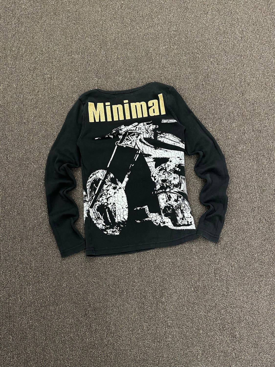 38)Know Beans 빈티지 여성 y2k 큐빅 긴팔 상품이미지4