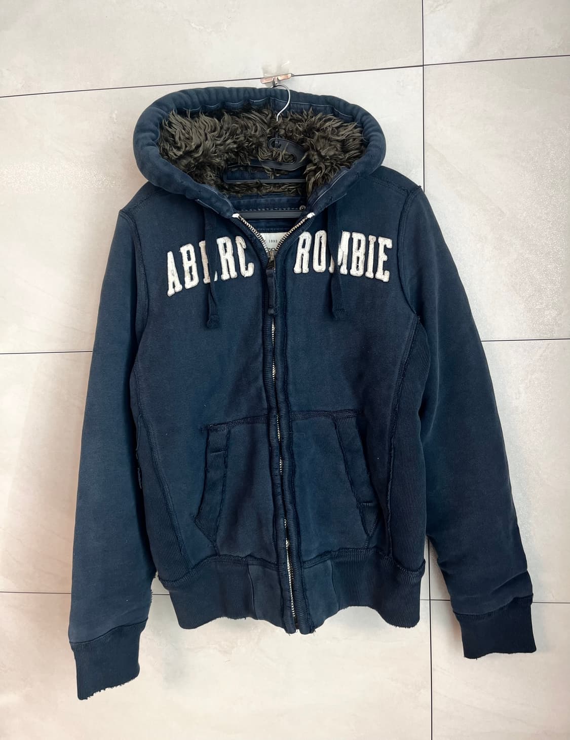 아베크롬비 울프죠 네이비 후드집업 [S] 상품이미지4