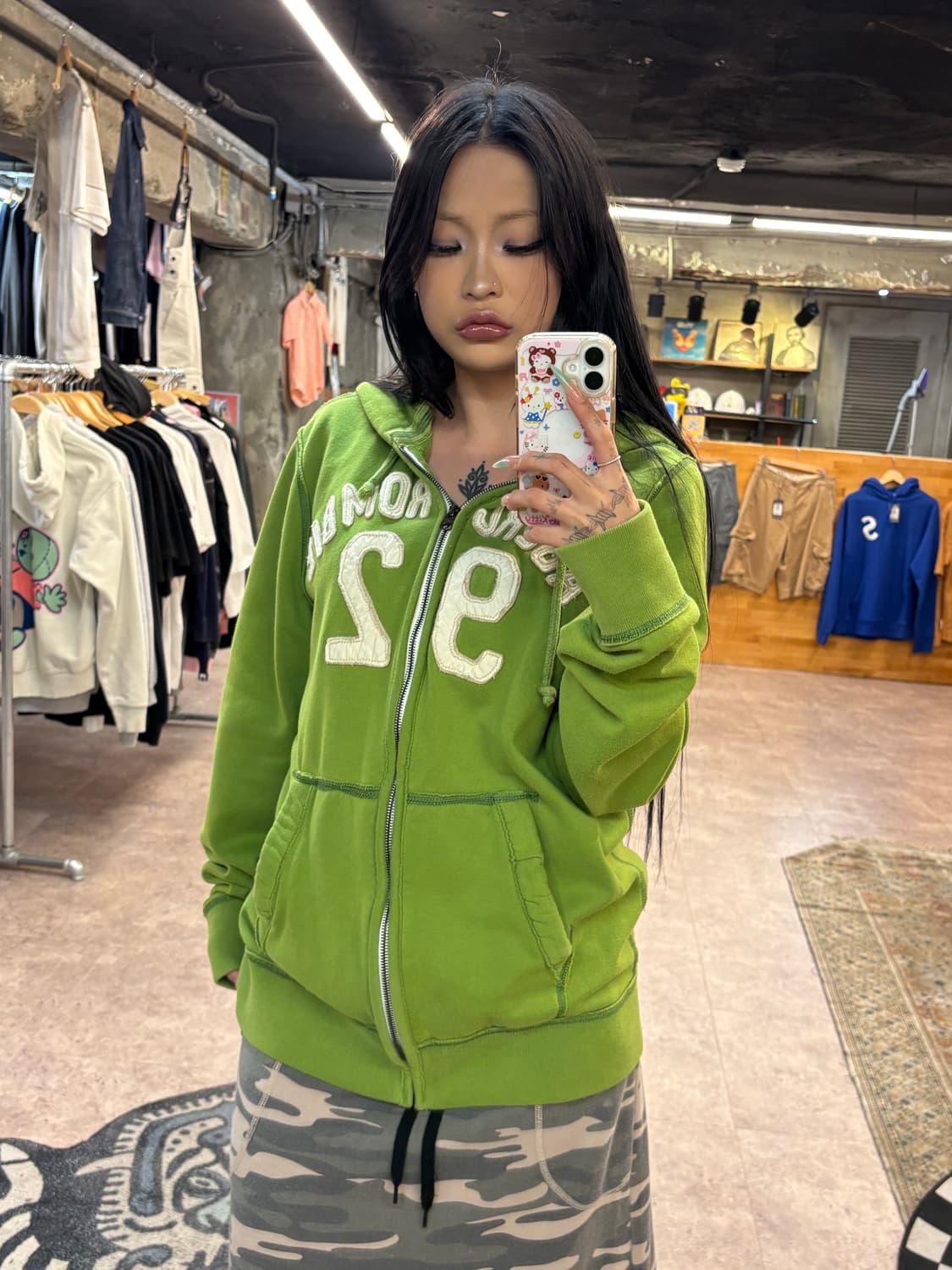 아베크롬비 그린 후드집업 #csz4338 상품이미지3