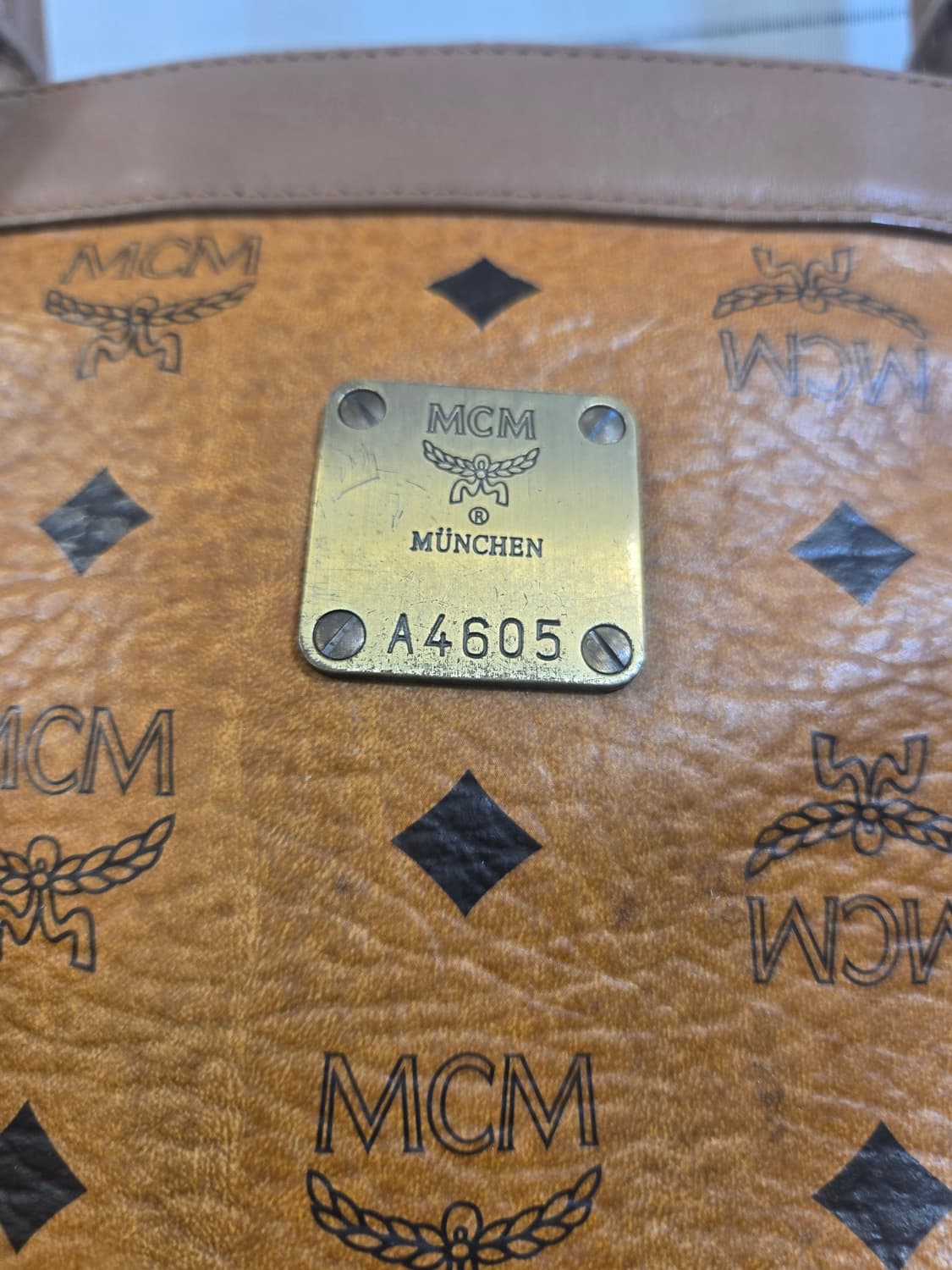 MCM 로고 숄더백(정품) 브라운 토트백 상품이미지5