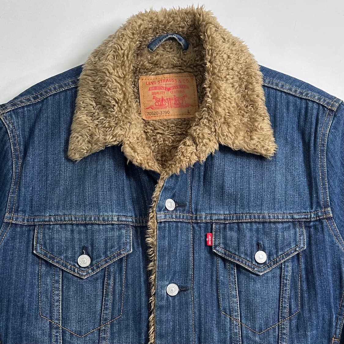 리바이스 헤링본 데님 쉐르파 자켓 상품이미지2