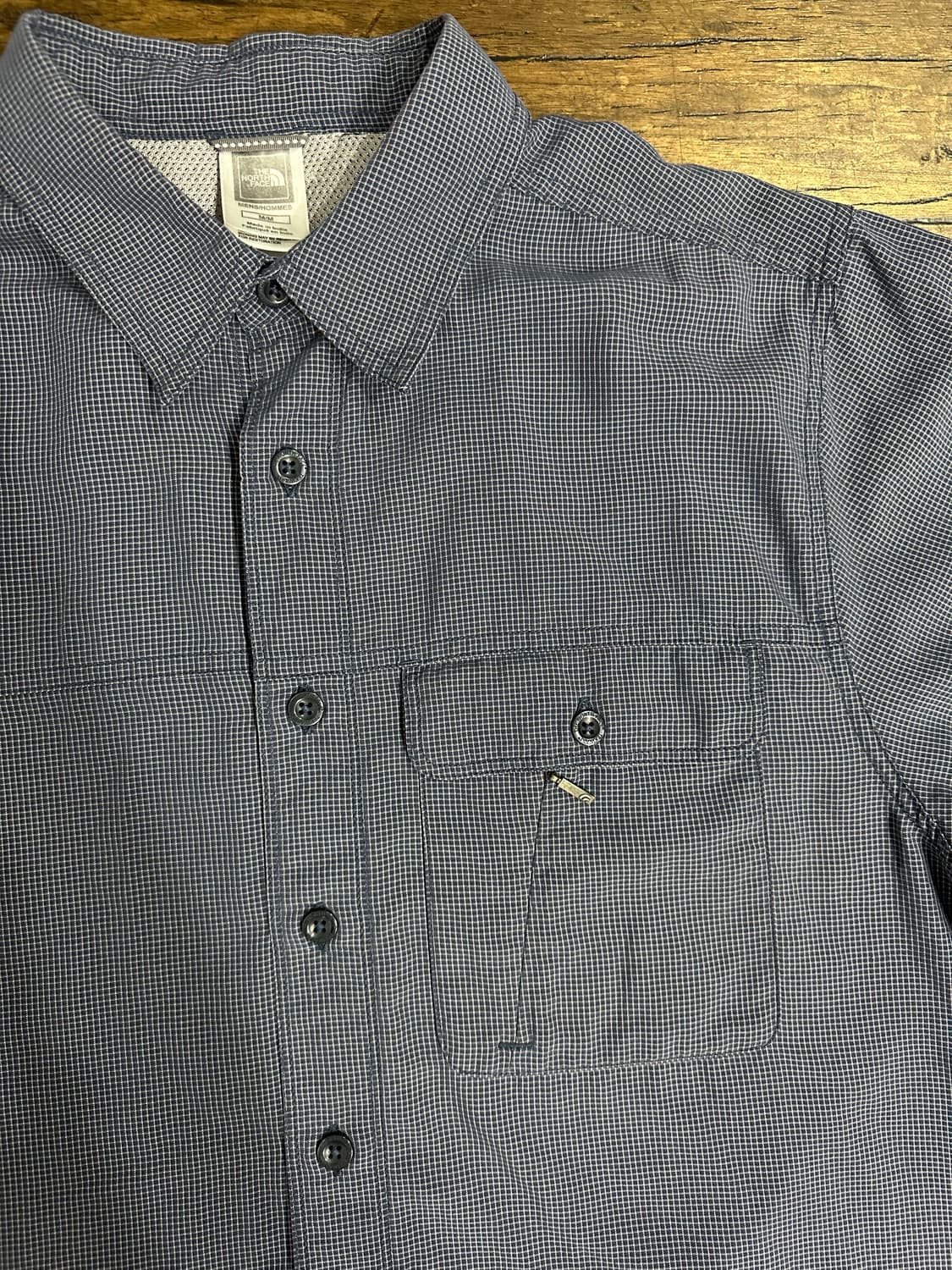 노스페이스(The North Face) 체크 패턴 아웃도어 반팔 셔츠 L 상품이미지2