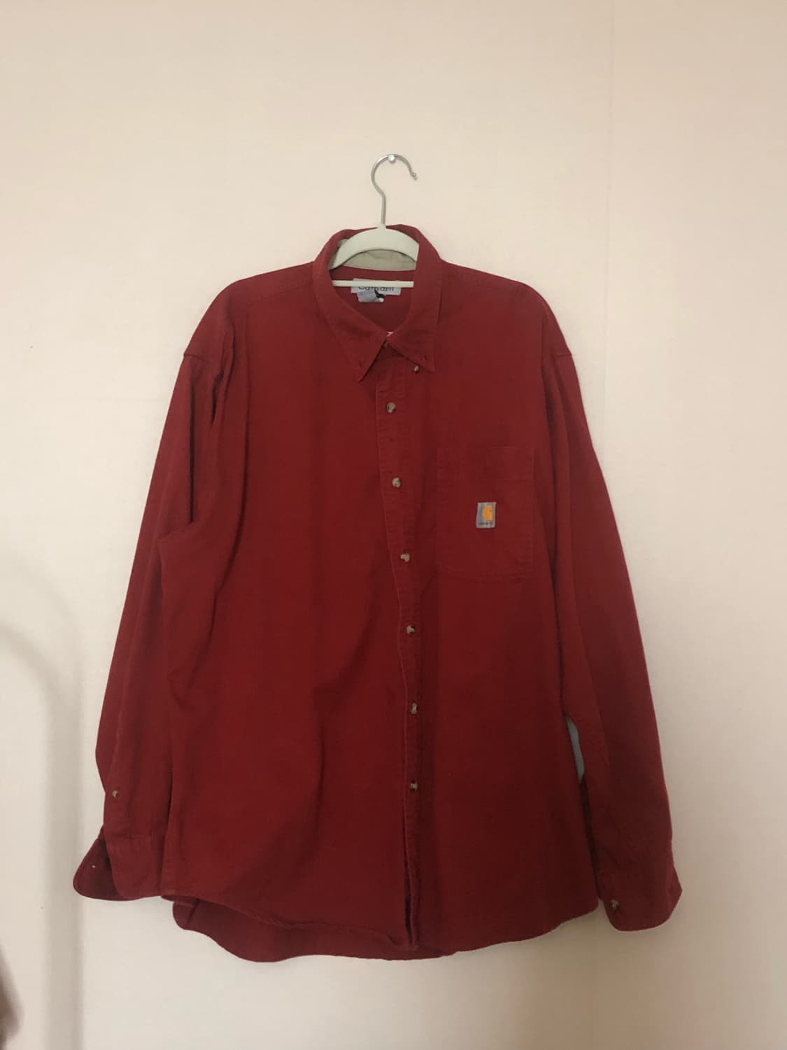 칼하트 레드 빨강 셔츠 상품이미지1