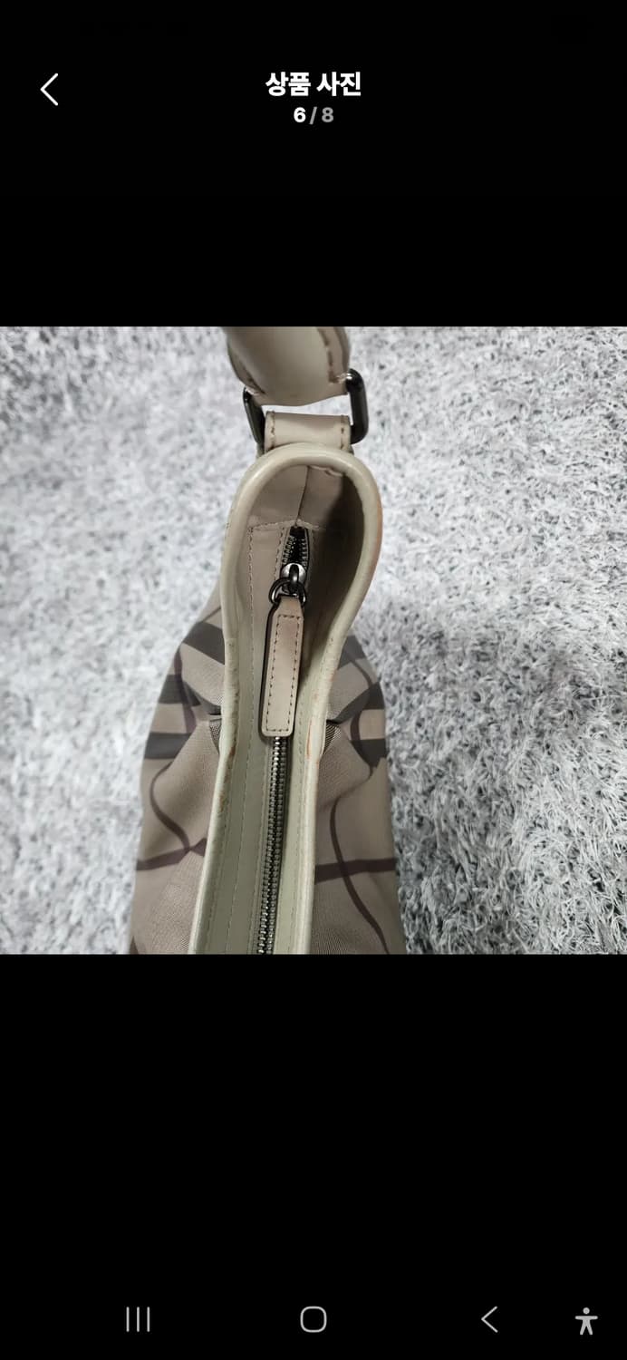 버버리 PVC 체크 호보백 숄더백 상품이미지6