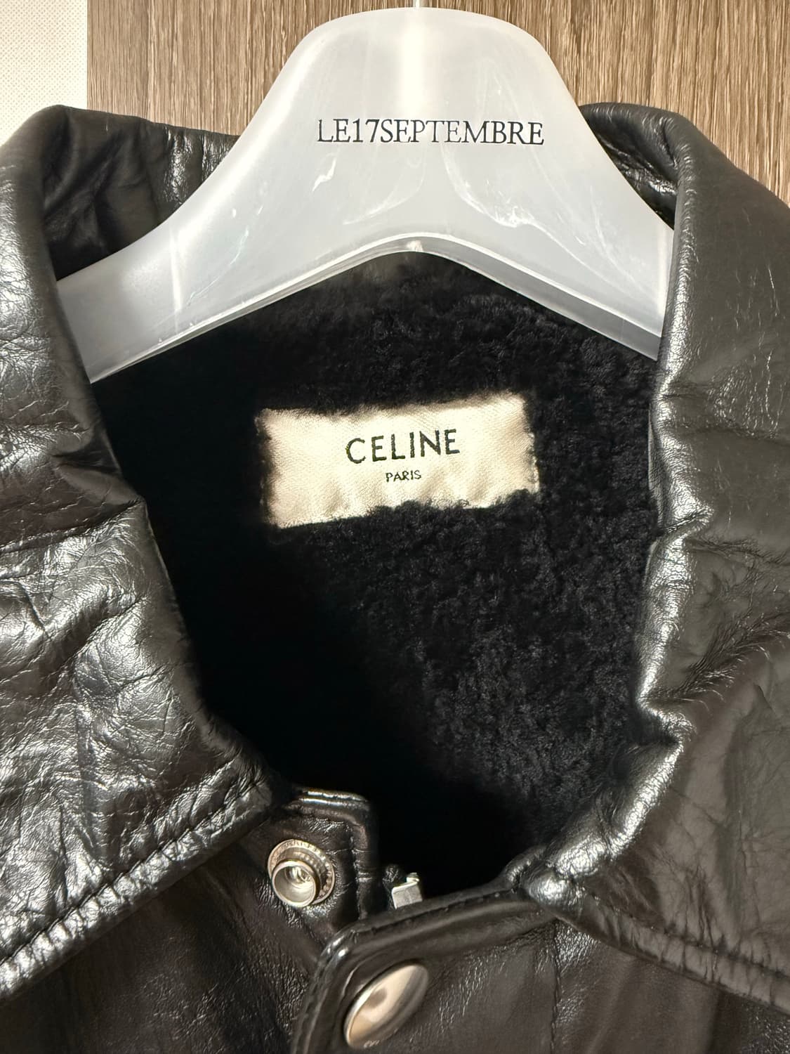 [50] 셀린느 파일럿 퍼 무스탕 레더 트러커 자켓 상품이미지5