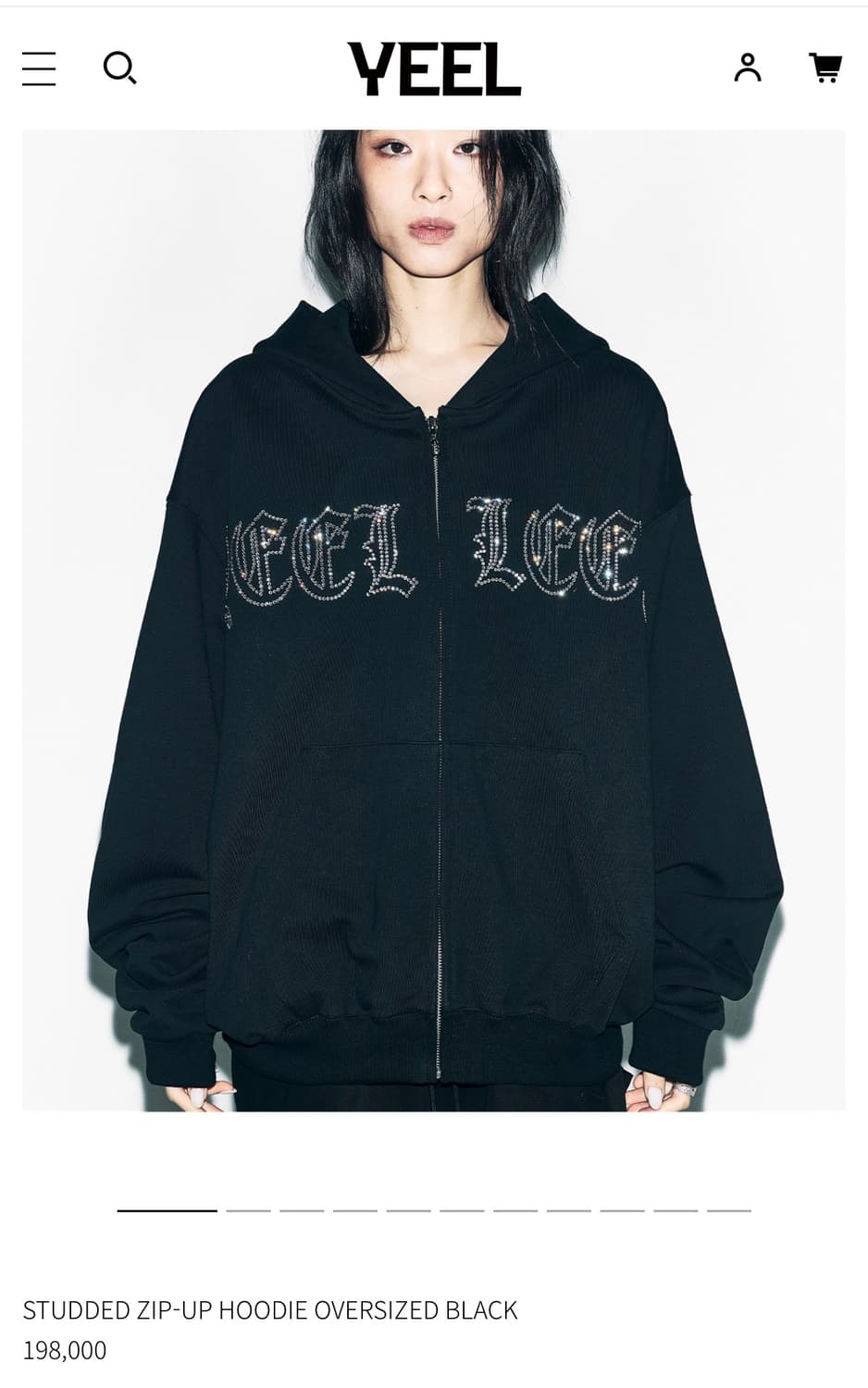 yeel 후드집업 블랙 상품이미지1