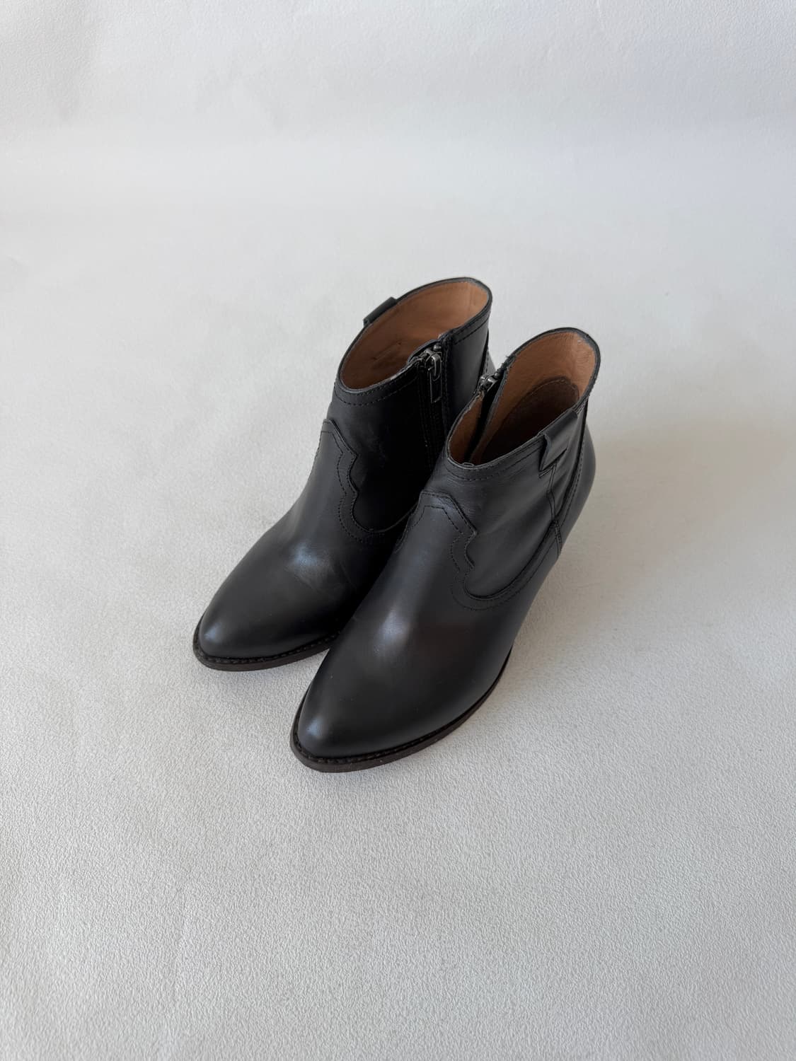 [약220-225]Pre owned 레더 웨스턴 부츠 상품이미지3