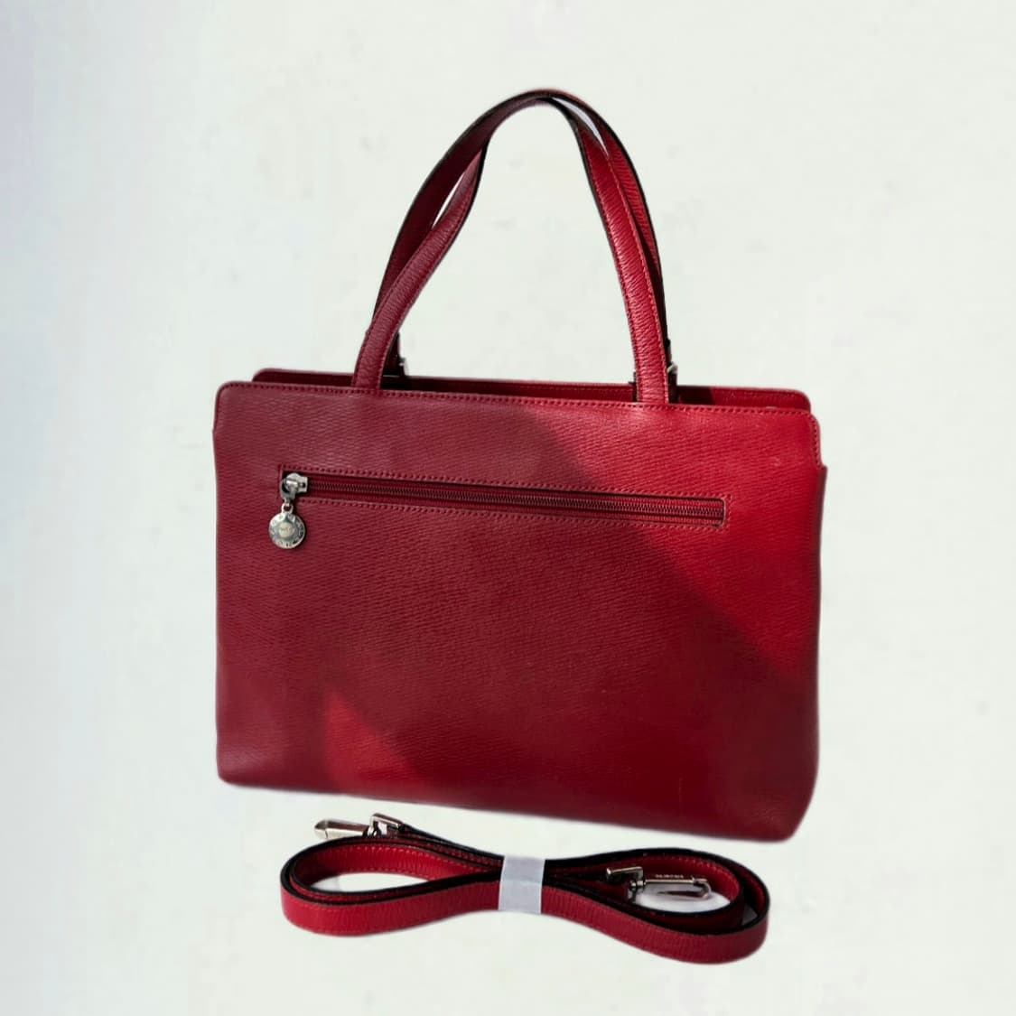 90s Balenciaga Leather 2WAY Dark Red 상품이미지2