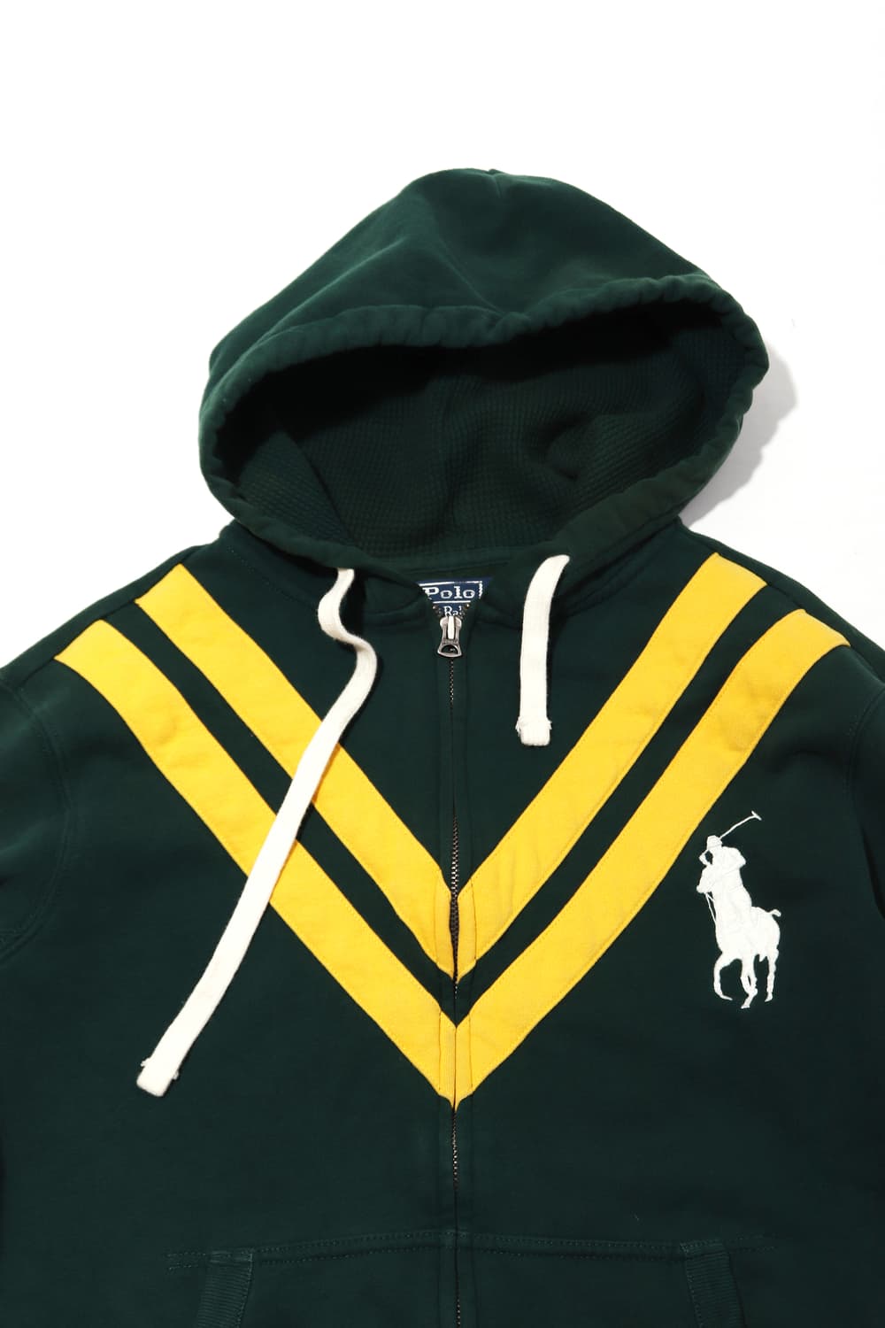 POLO RALPH LAUREN 기모 그린 후드 집업 size M 상품이미지3