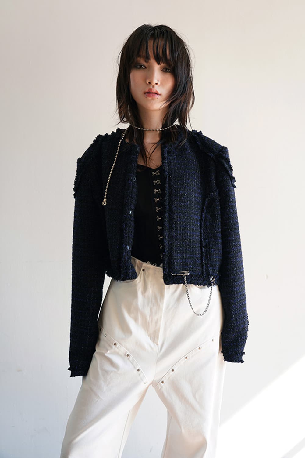 데어드 파운데이션 Dared Foundation 트위드 자캣 상품이미지1