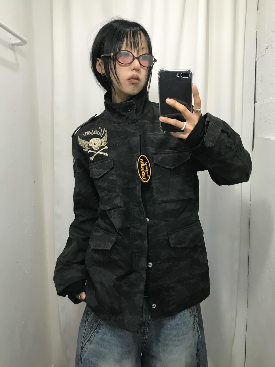 밴슨 M65 하이넥 카모패턴 자수패치 자켓 ( 새상품 )  상품이미지7