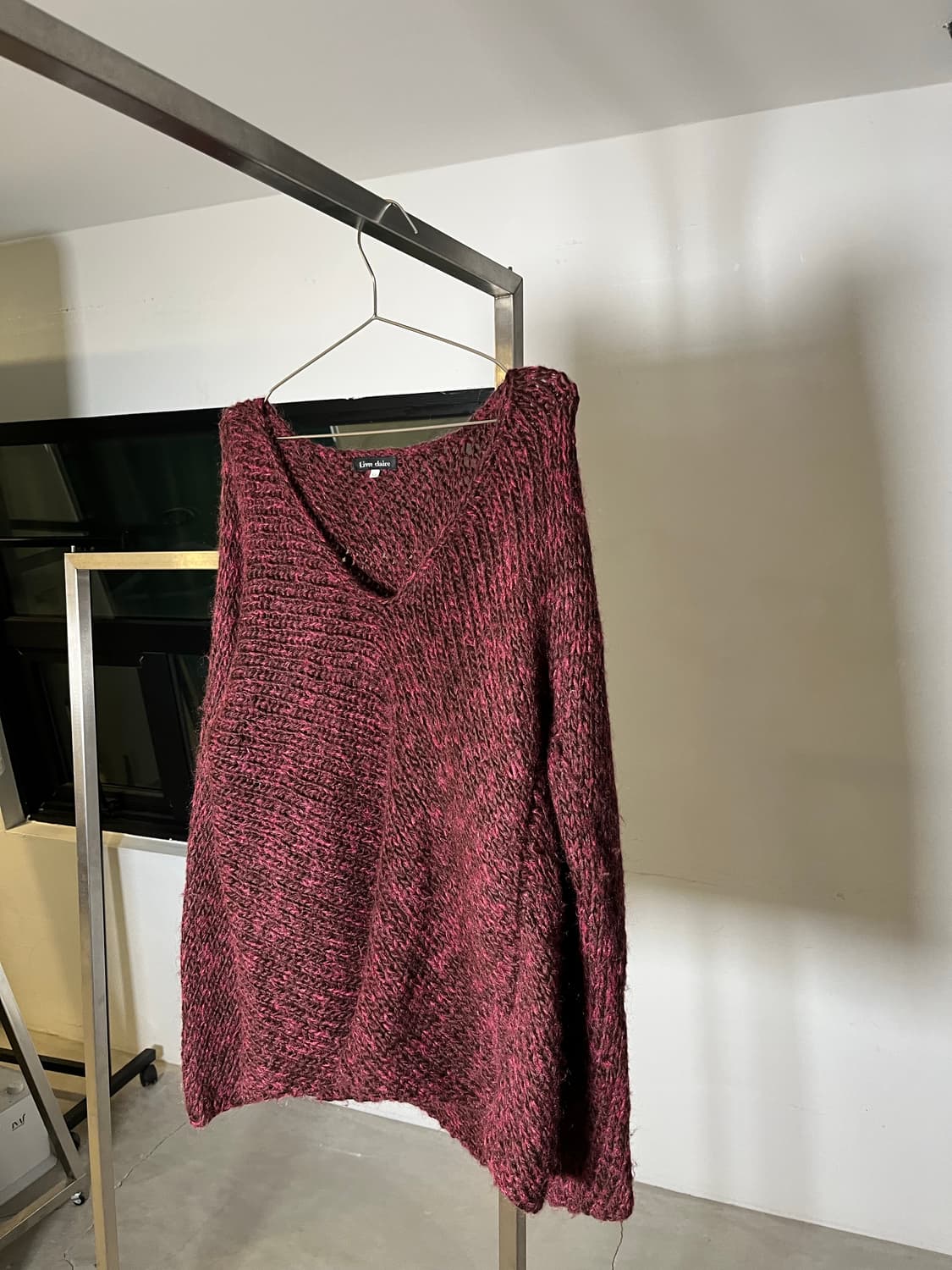 Burgundy Color Knit Sleeves 상품이미지6