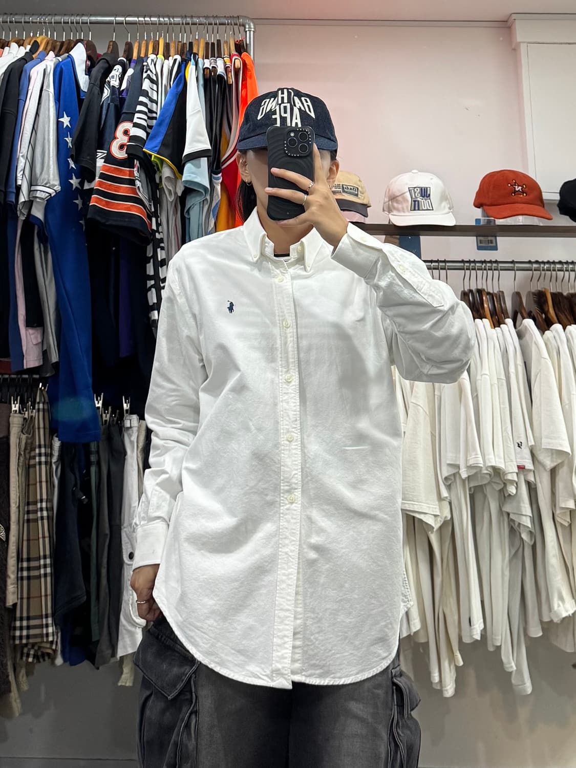 폴로 랄프로렌 우븐 화이트 셔츠 상품이미지5