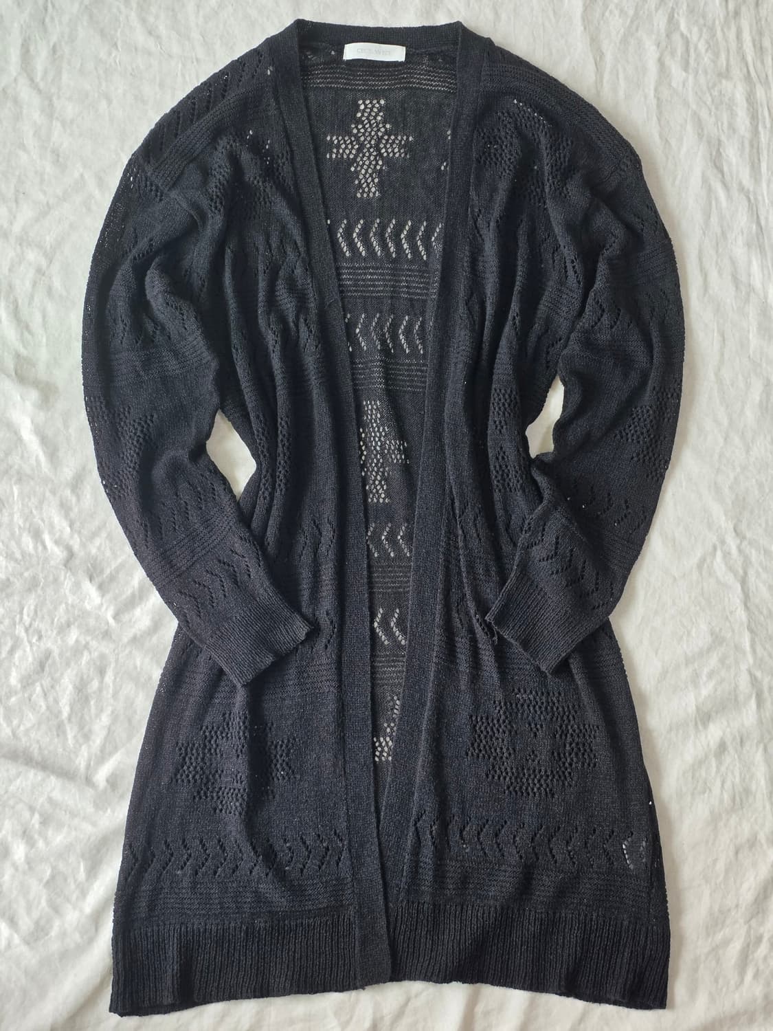 CECIL McBEE 세실맥비 펀칭 크로셰 가디건 상품이미지1