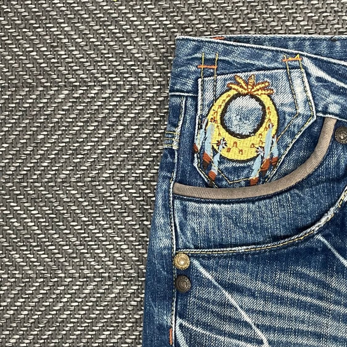 레드페퍼 펑크 워싱 데님 팬츠 v0177 상품이미지4