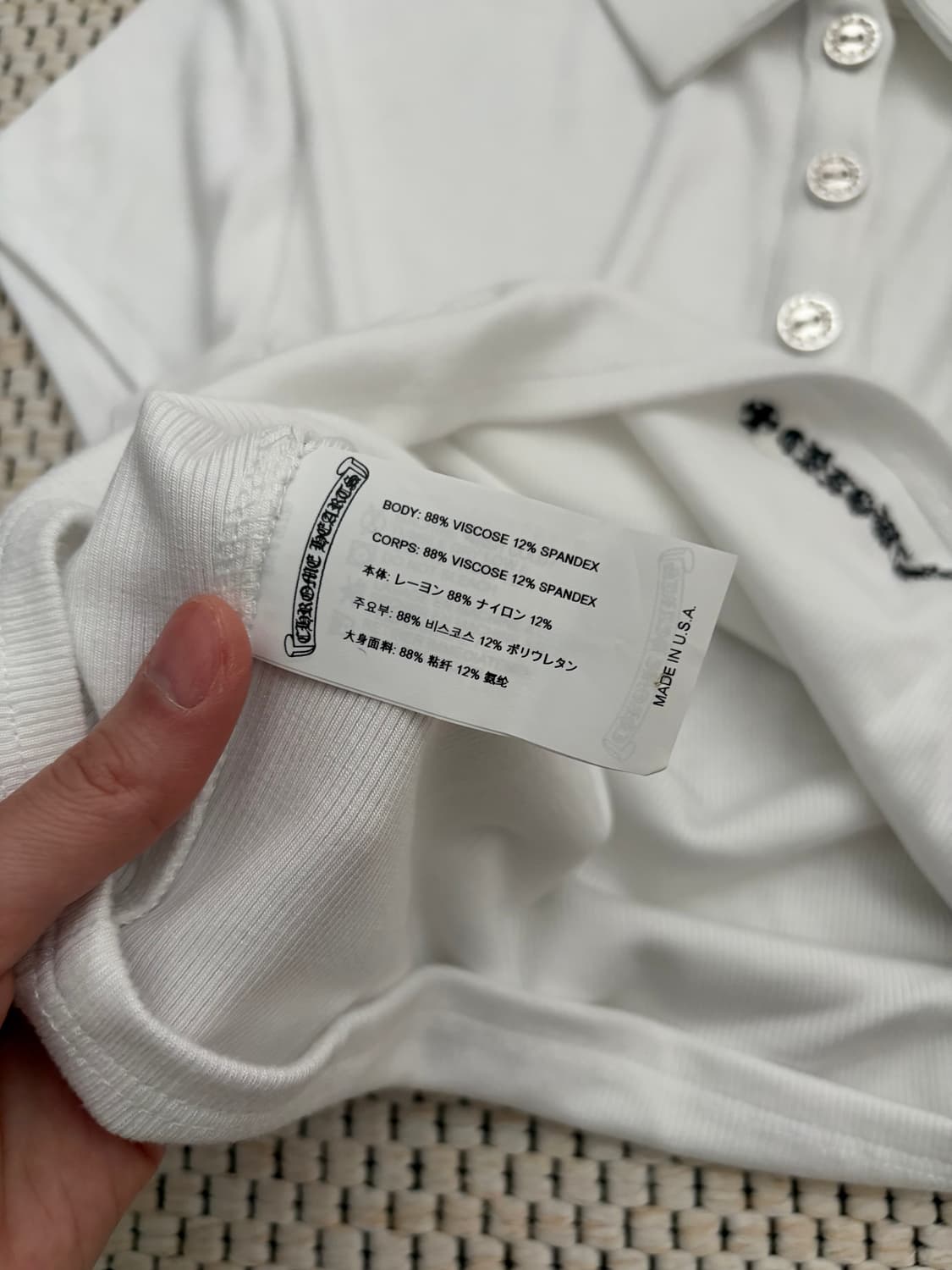 크롬하츠 폴로 티셔츠 여성용 m 상품이미지7