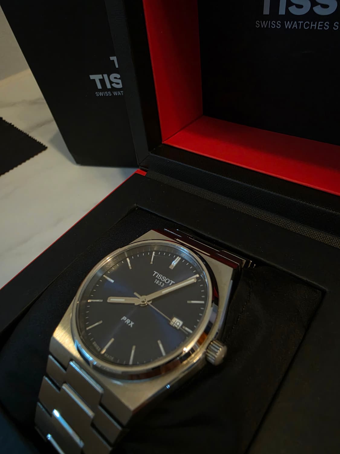 티쏘 PRX 40mm 청판 쿼츠 판매합니다. 상품이미지4