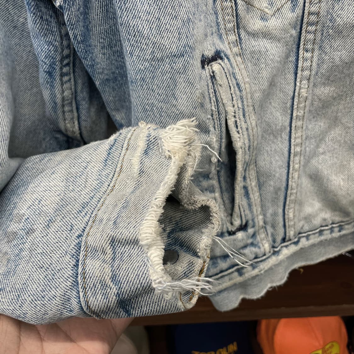 80s 리바이스 Made in USA 쉐르파 데짐 자켓 상품이미지5