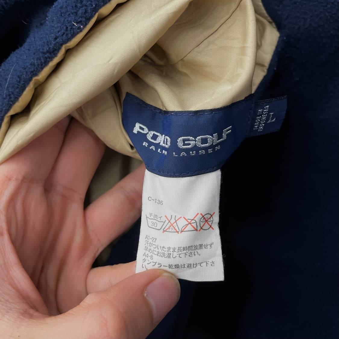 90s 폴로 골프 하프 집업 웜업 리버시블 플리스 상품이미지6