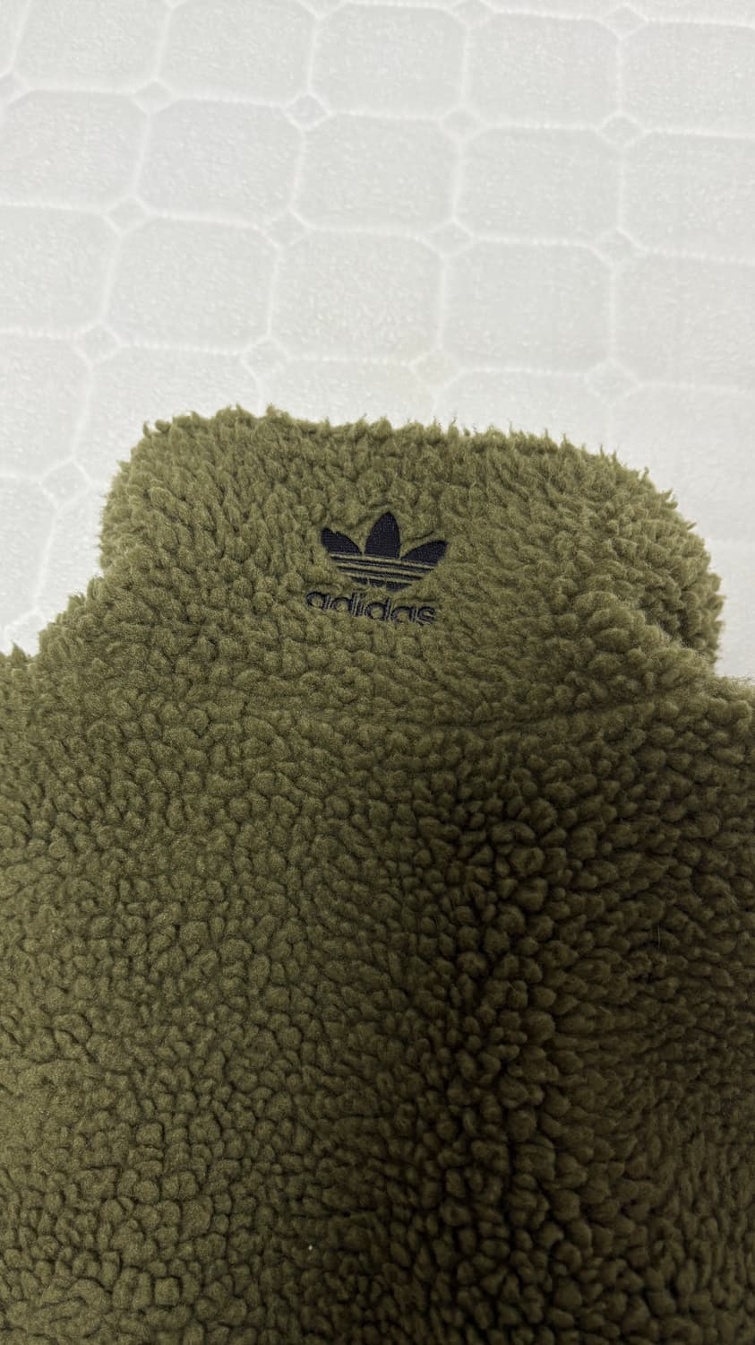 L)아디다스 빅 트레포일 셰르파 플리스 집업 상품이미지2