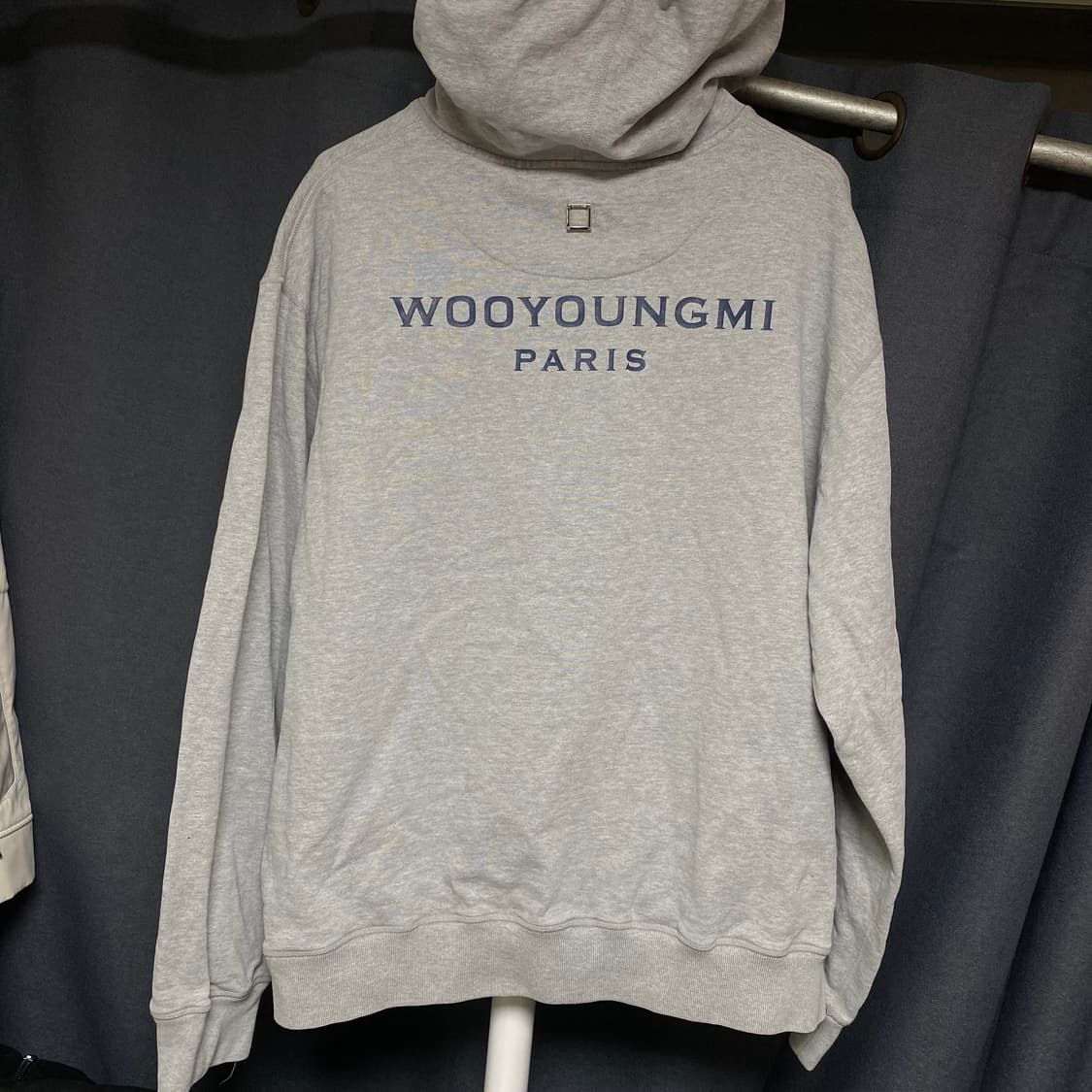 우영미 백로고 후드티 그레이 52 상품이미지4