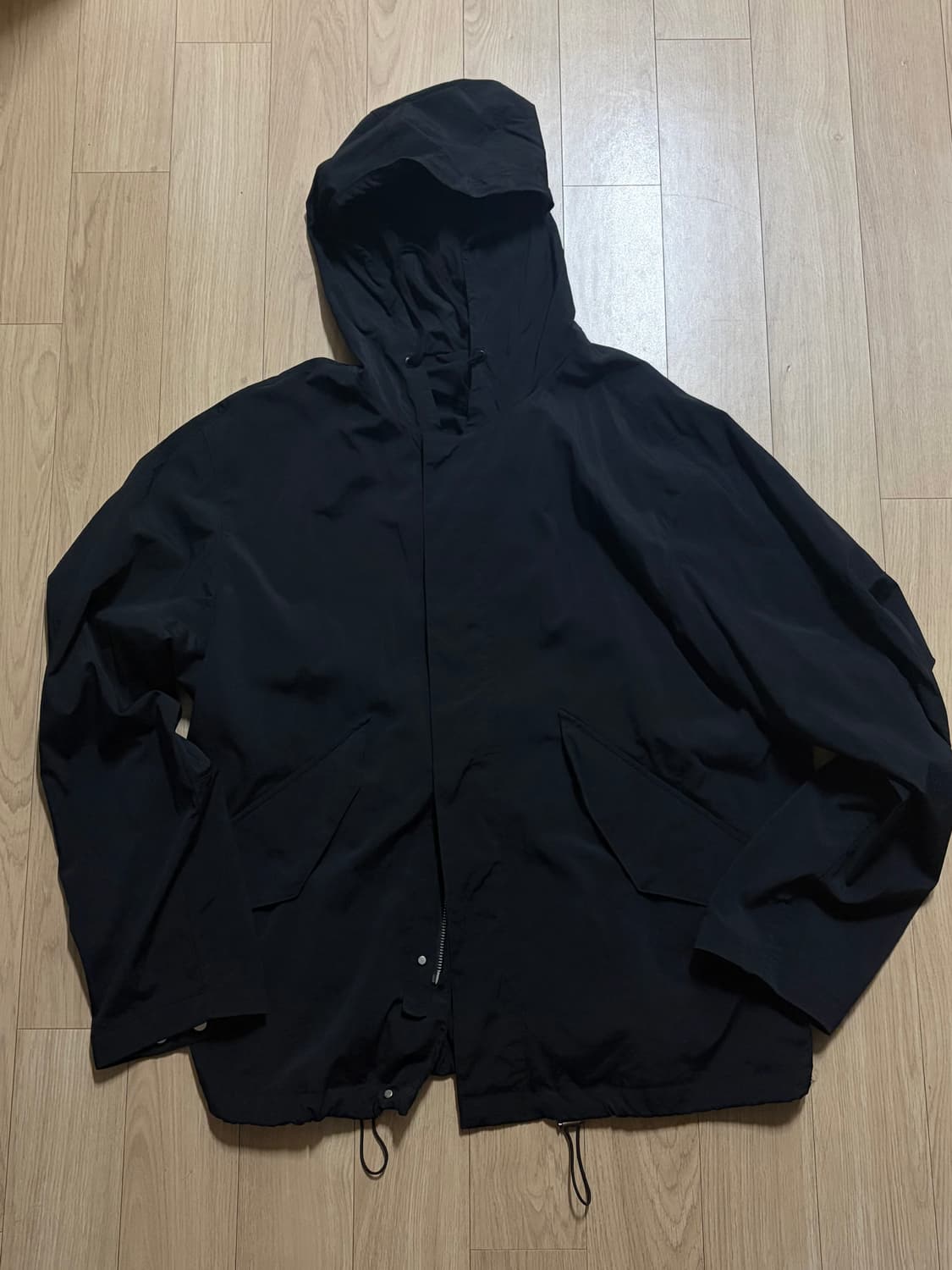 인사일런스 나일론 윈드브레이커 블랙 상품이미지1