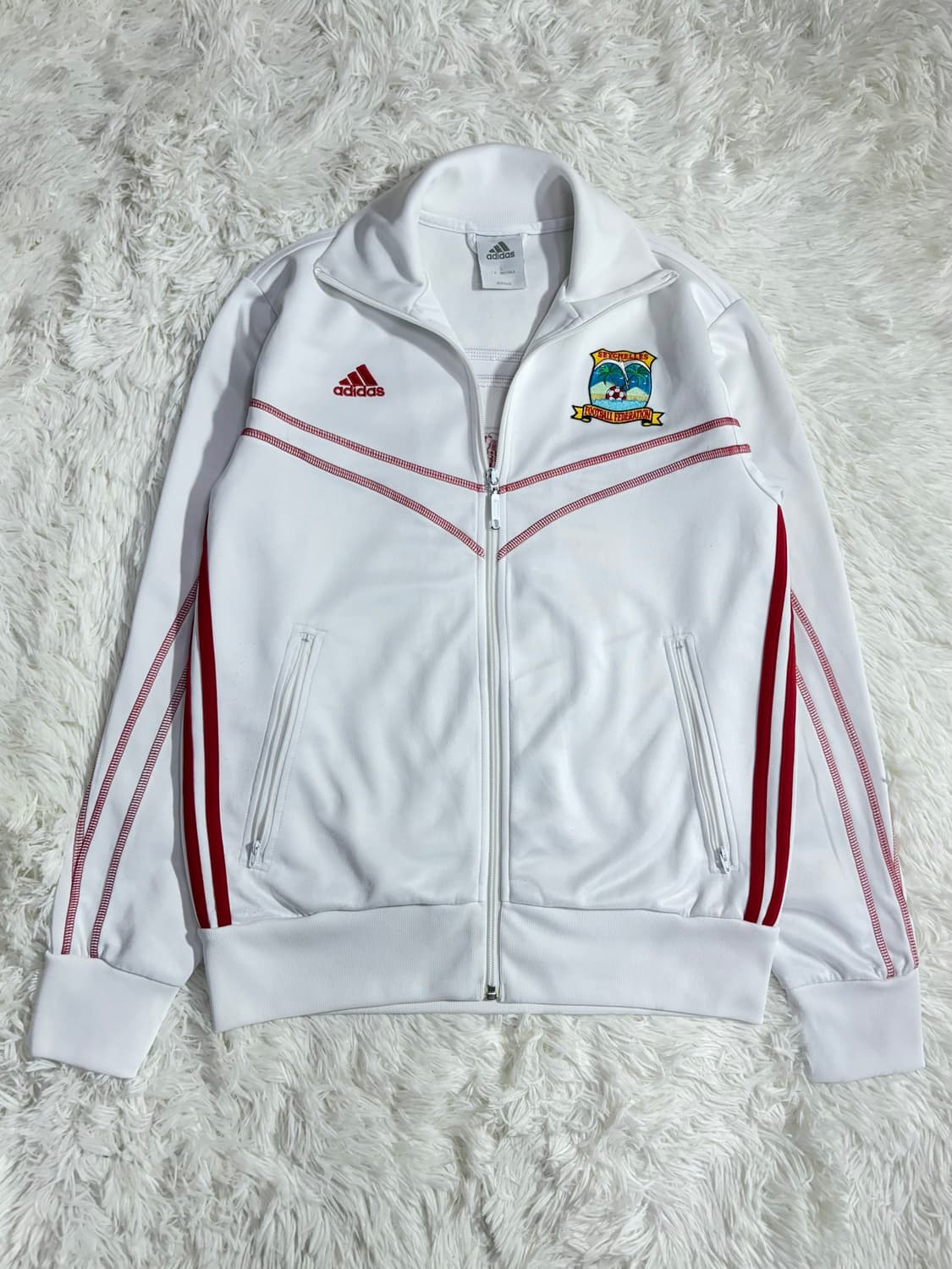 아디다스 세이셸 풋볼 화이트 트랙탑  상품이미지6