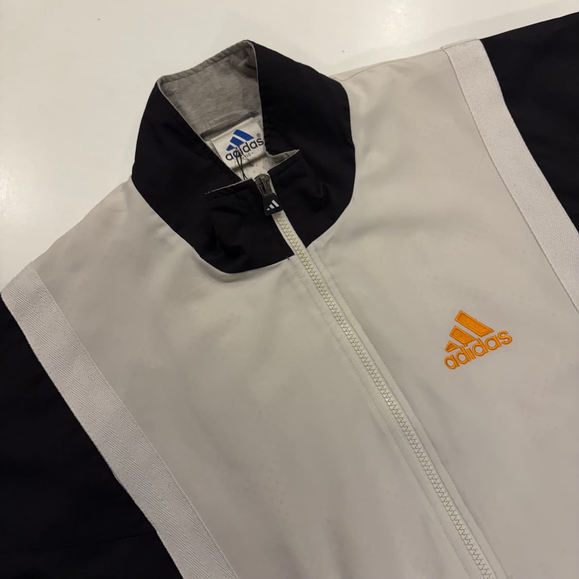 [110] 90-00s 아디다스 올드스쿨 삼선 트랙탑 오렌지 B565 상품이미지3