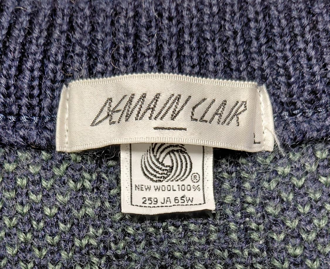 90’s 나이가이 “Demain Clair” 3D 케이블 울 스웨터(M) 상품이미지5