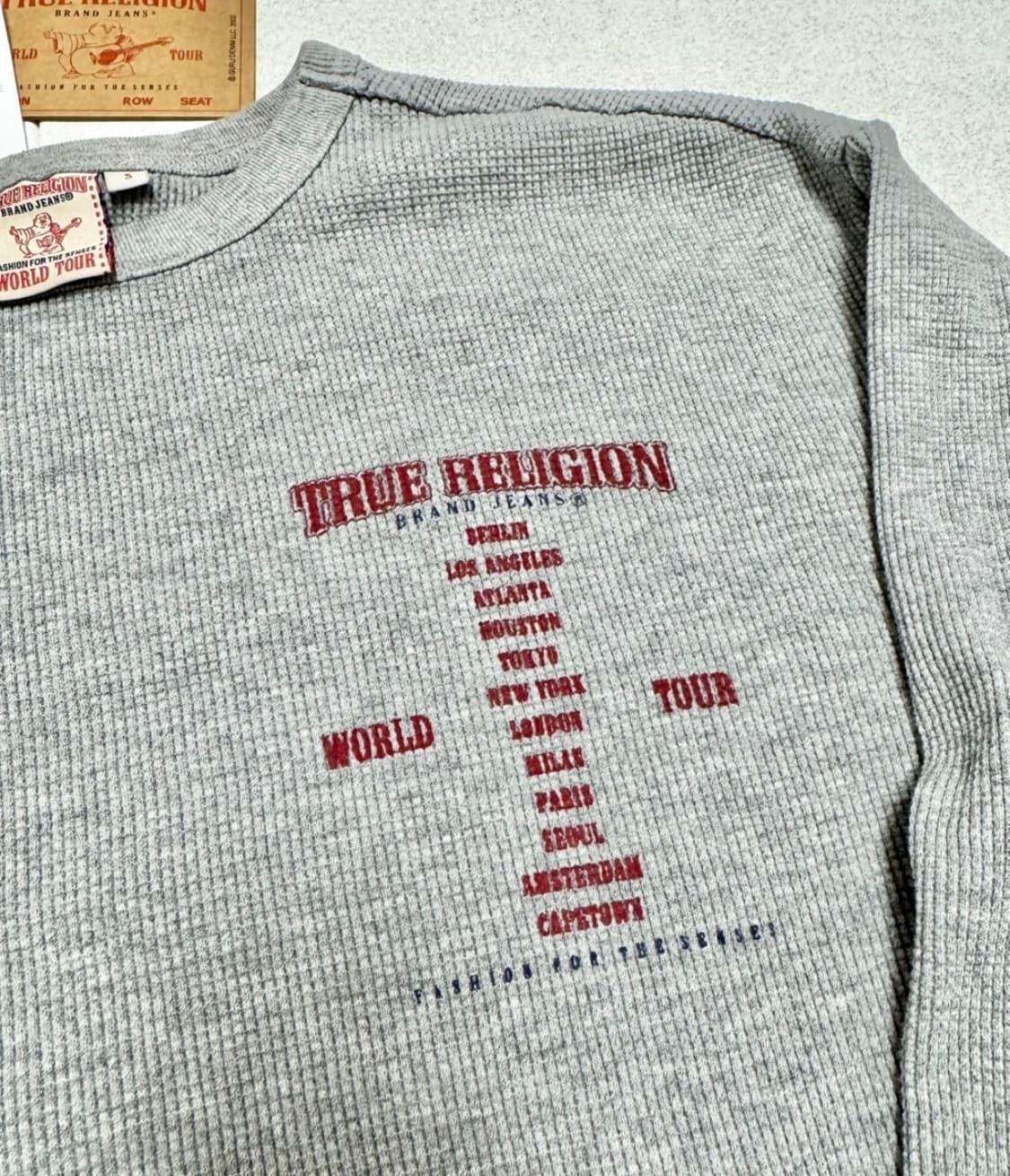 [정품] 트루릴리젼 긴팔 와플 “그레이” 100 상품이미지4