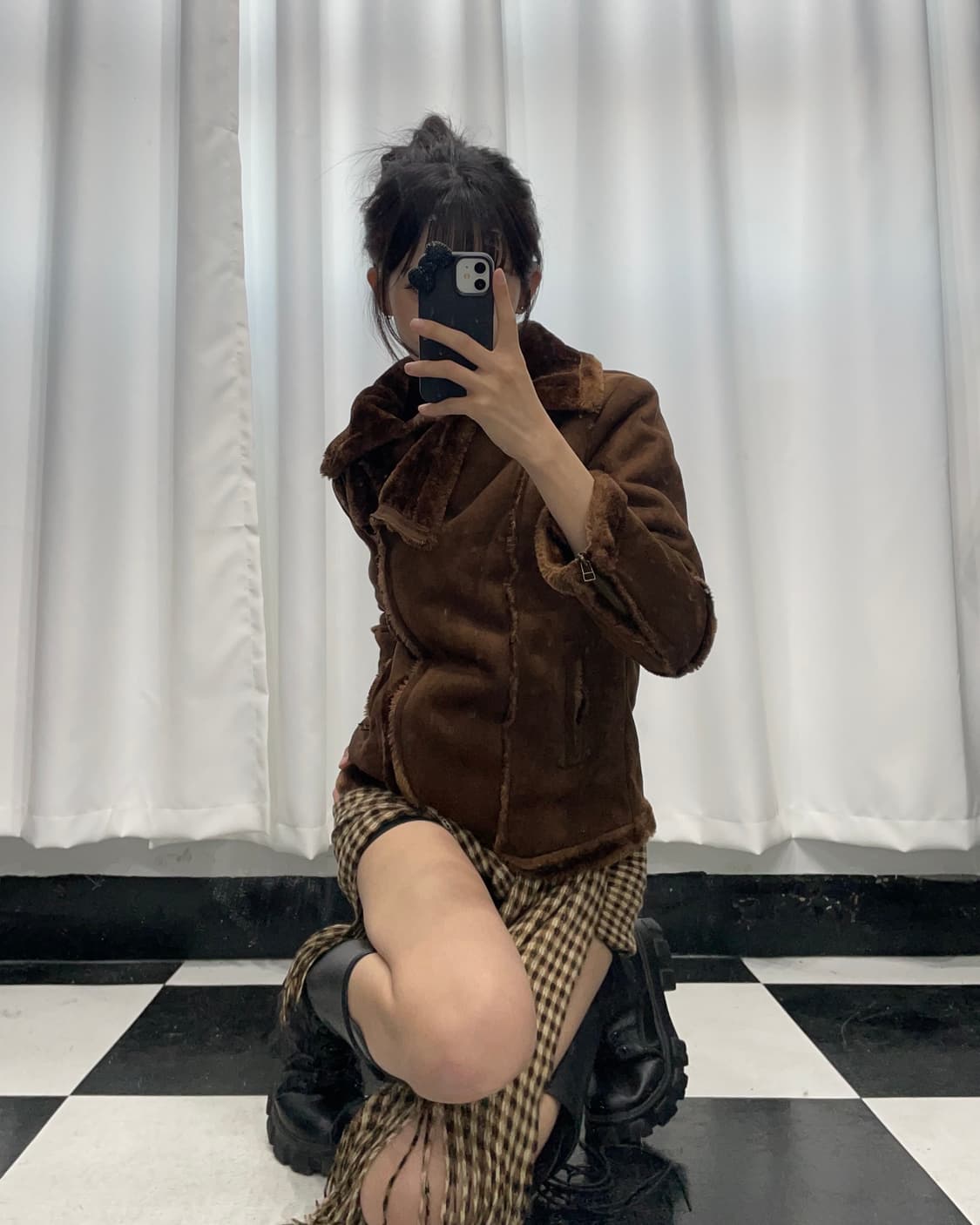 🎸다크 브라운 무스탕 자켓🎸 상품이미지4