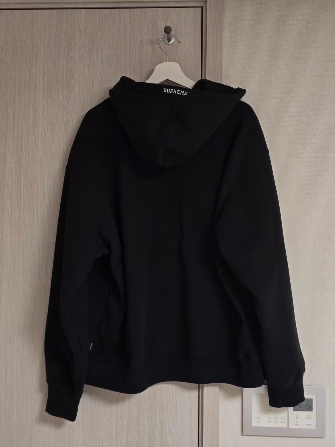 슈프림 24fw S로고 후드집업 블랙 L 새제품 상품이미지2