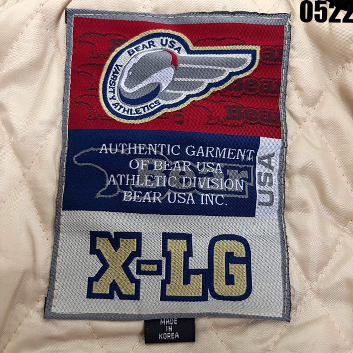베어 USA 울 바시티 자켓 XL 0522 상품이미지4
