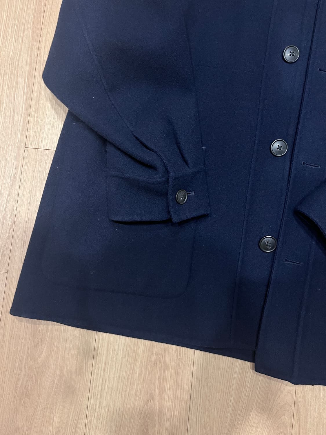 유니클로x질샌더 Uniqlo +J 네이비 울 코트 (3XL) 상품이미지8
