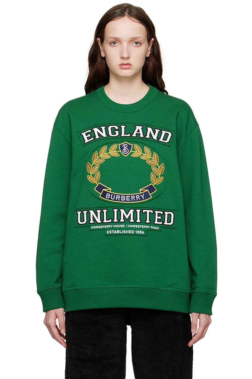 버버리 크레스트 그린 맨투맨 상품이미지3