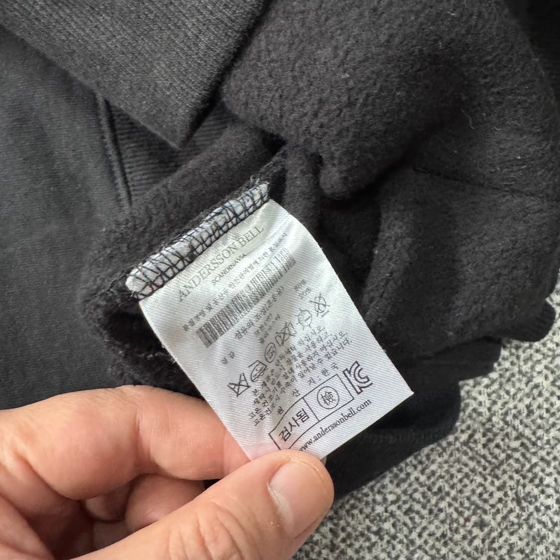 앤더슨벨 빅로고 후드 상품이미지7