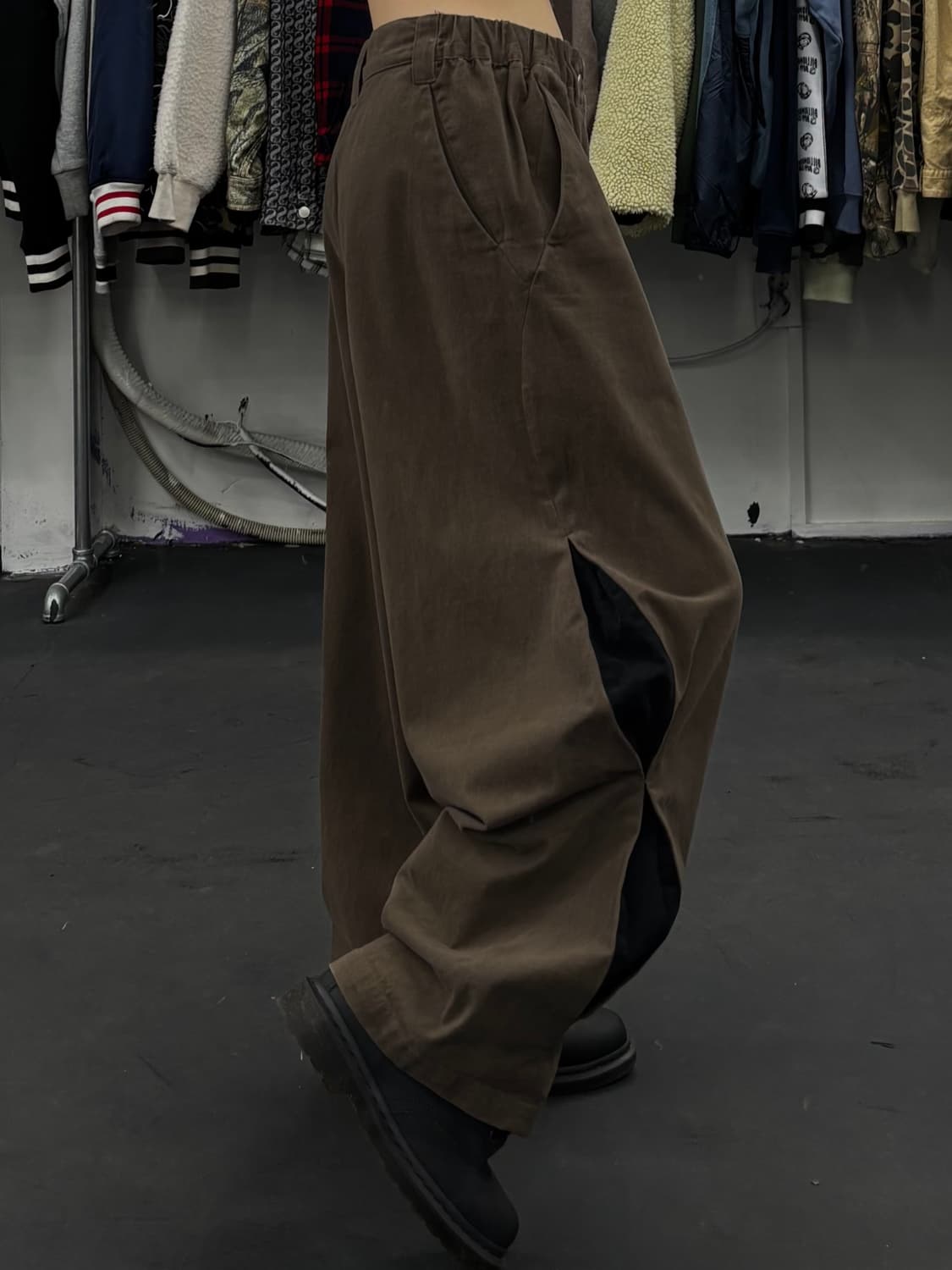 Lores 절개 코튼 팬츠 상품이미지1