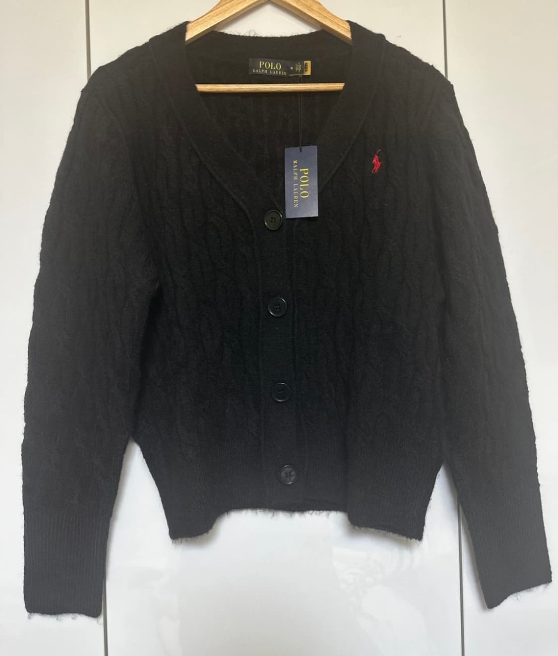 폴로 랄프로렌 블랙 케이블 니트 가디건 상품이미지4
