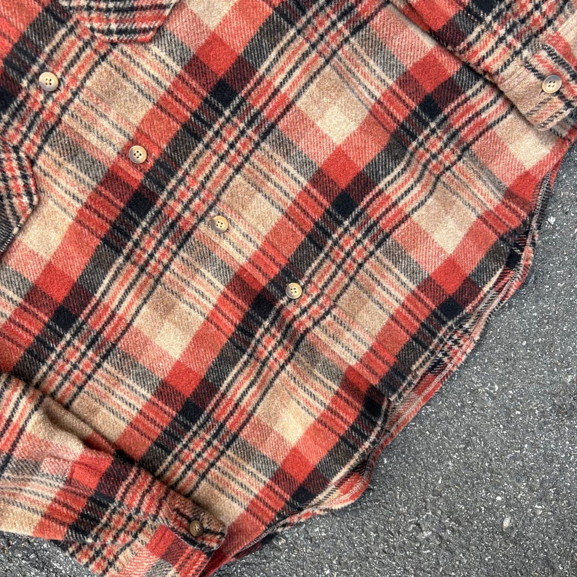 Fate 헤비 울 체크셔츠 상품이미지5