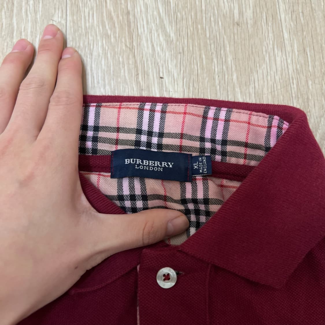 버버리 런던 노바체크 PK 반팔 카라티 XL/105  상품이미지5