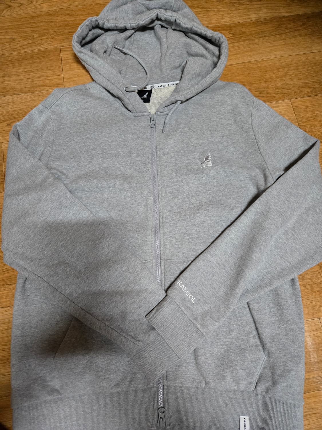 캉골 멜란지그레이 후드 집업 상품이미지2